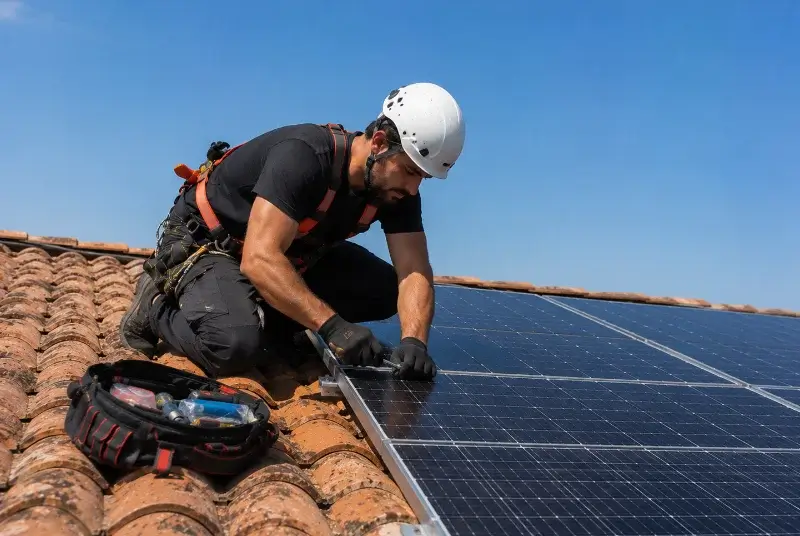 Maintenance et monitoring de panneaux solaires à Baliros